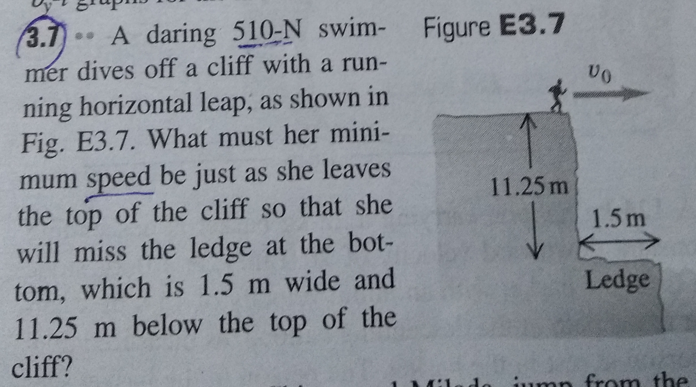 Question image for Kinematics question of univUniver physics plz ans